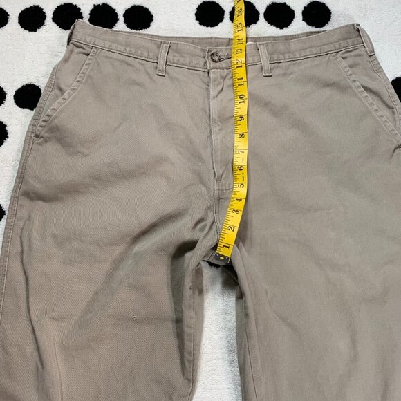 Vintage 90s Denver Hayes Khaki Tan Flat Front Chinos - Picture 10 of 15